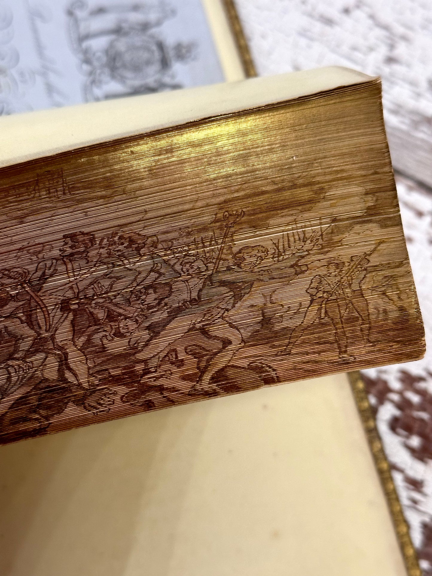 1861 English Battles & Sieges in the Peninsula with hidden fore-edge painting