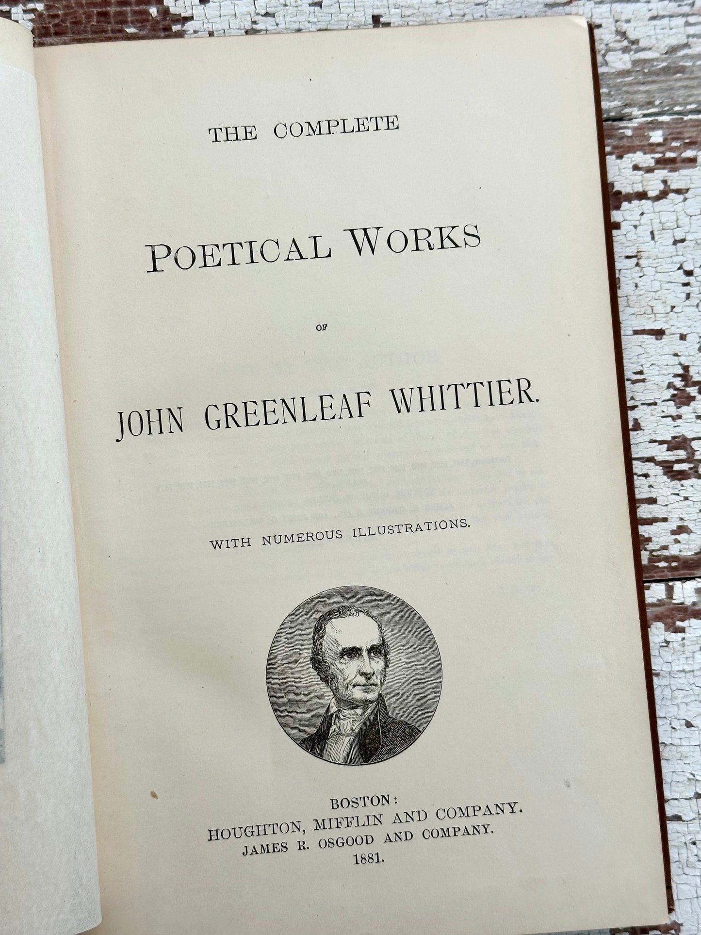 1881 The Complete Poetical Works of John Greenleaf Whittier