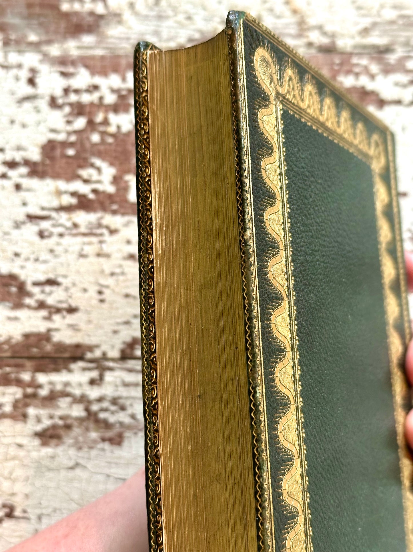 Rare Antique Poems of Mrs. Hemans with Hidden Fore-edge Painting