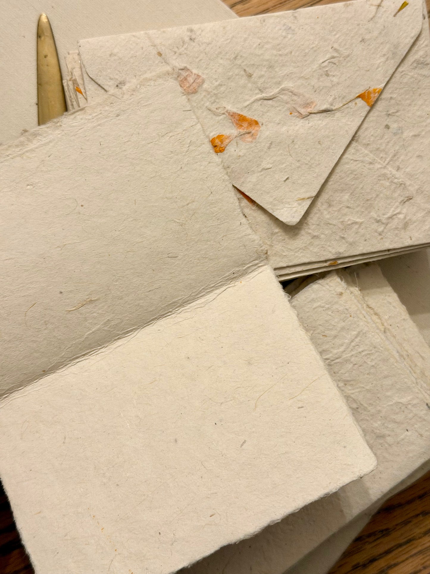 Set of 25 Handmade Paper Cards with Envelopes- Limited!