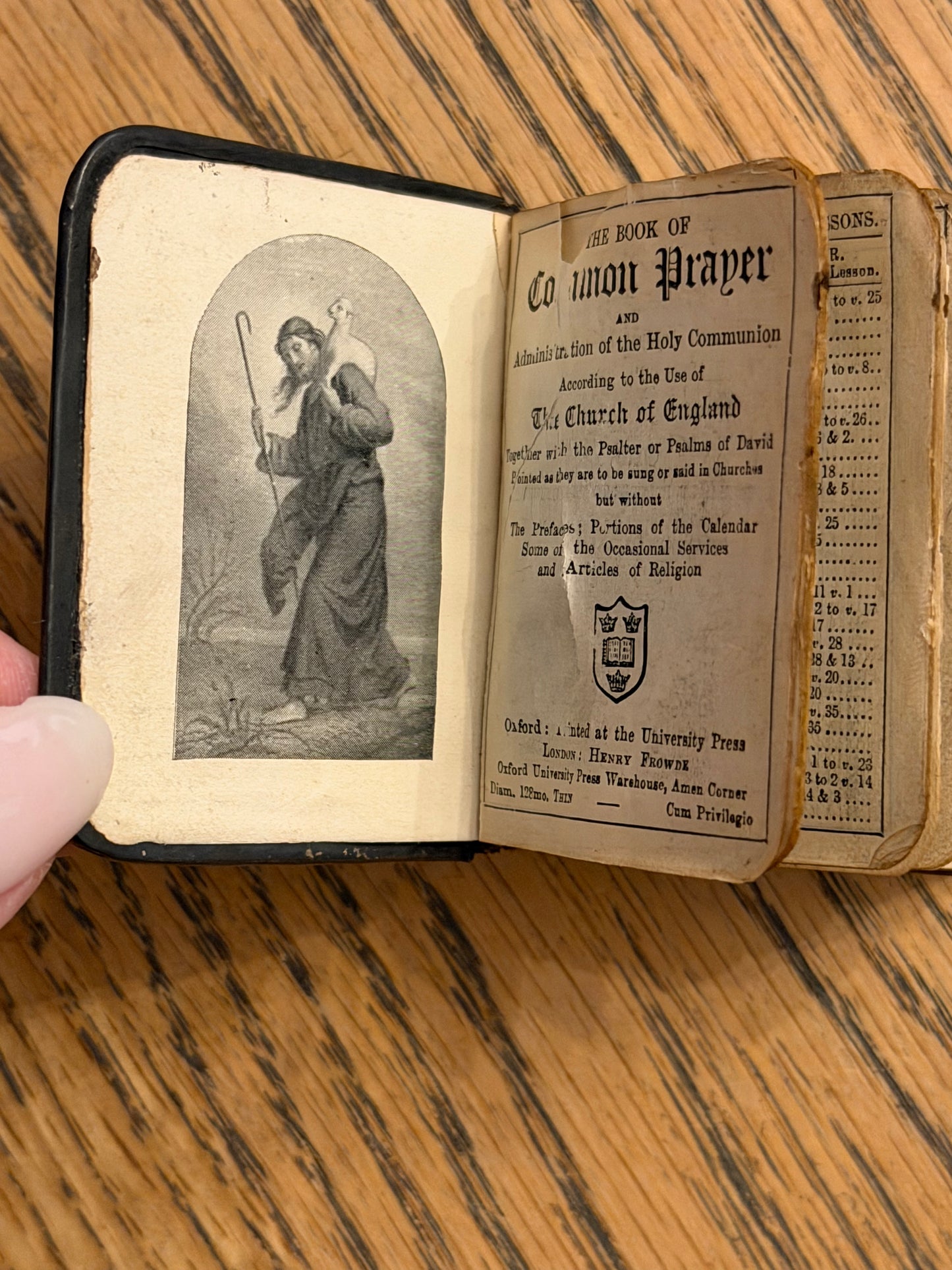 Antique Miniature The Book of Common Prayer with Sterling Silver Cover