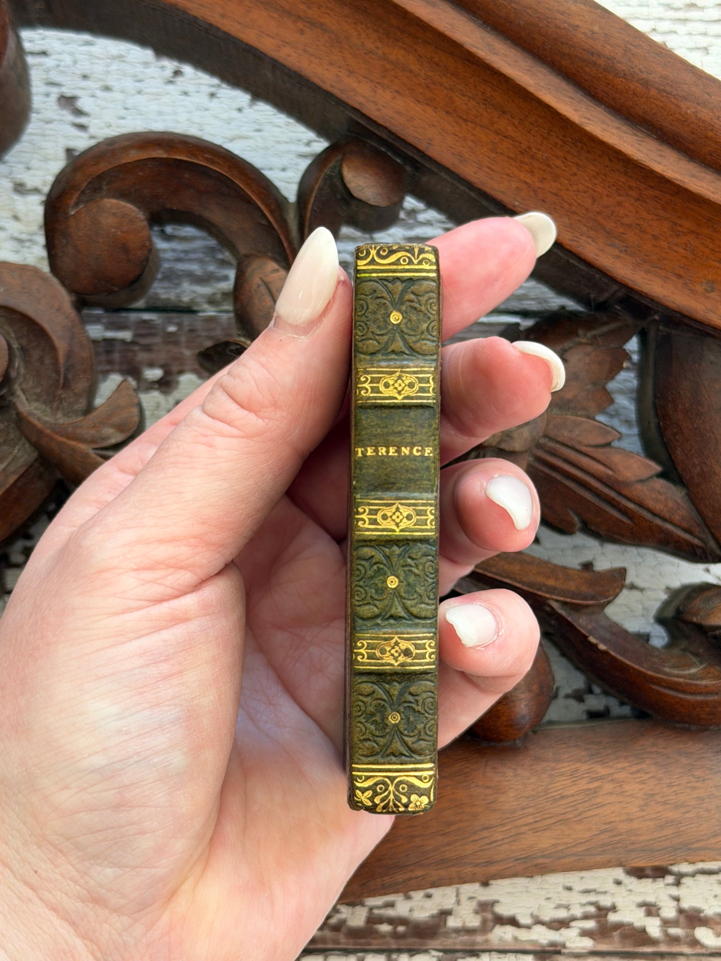 1823 Miniature Publius Terentius Afer Book- Fine Binding