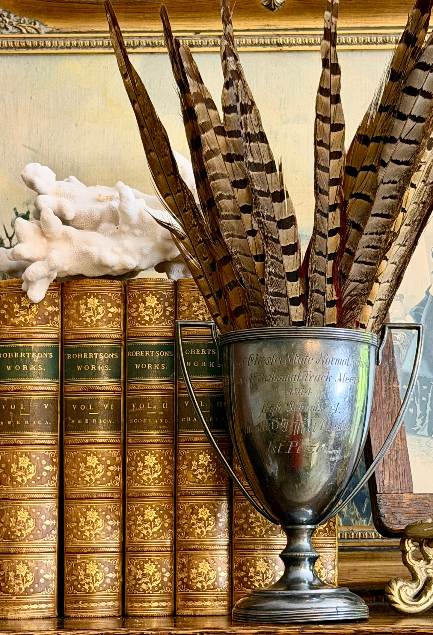 1914 Silver Track Meet Trophy