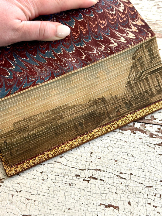 Rare-The Poetical Works of Sir Walter Scott with Hidden Fore-edge Painting