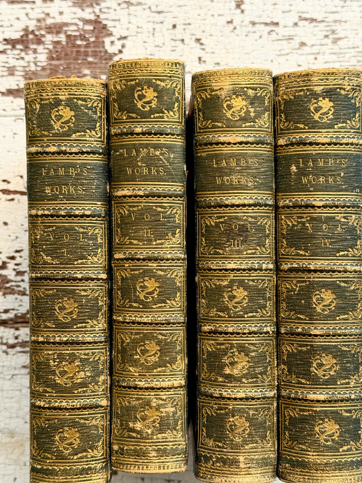 1870 The Complete Correspondence & Works of Charles Lamb (Set of 4)