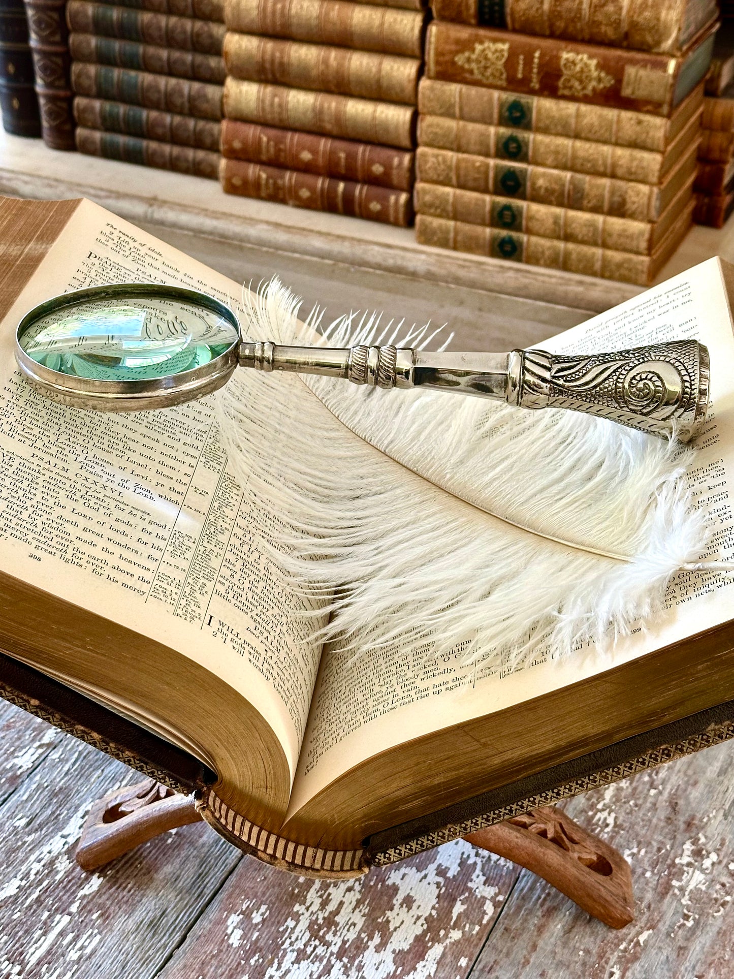 Victorian Silver Magnifying Glass