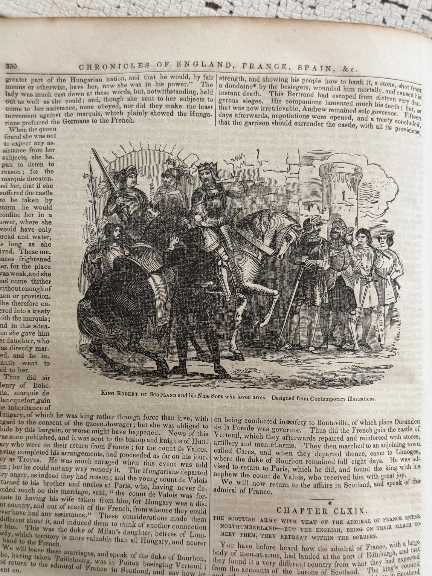 Chronicles of England, France & Spain by Sir John Froissart- Circa 1840