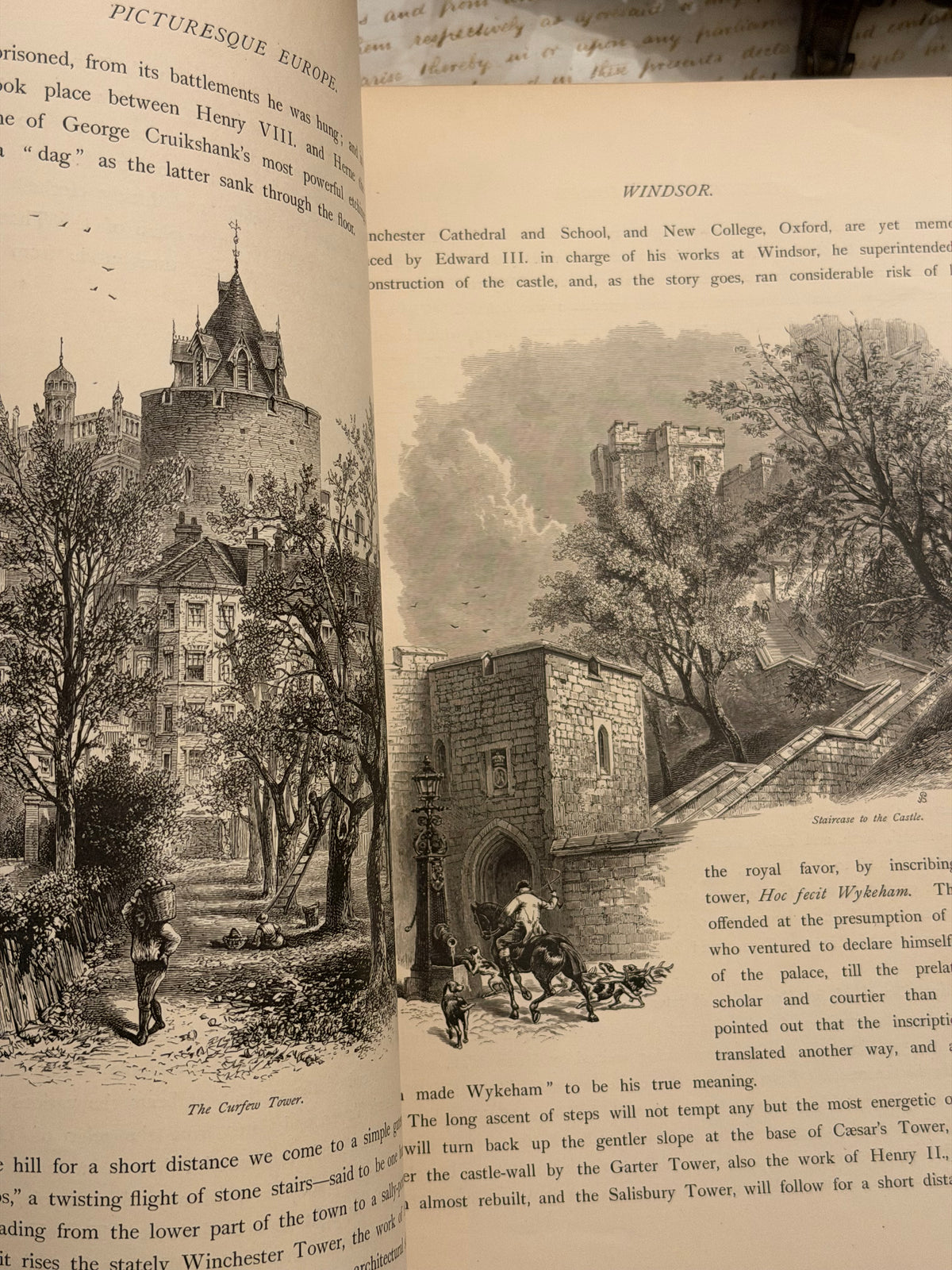 Picturesque Europe Book Set- Large Full Leathers