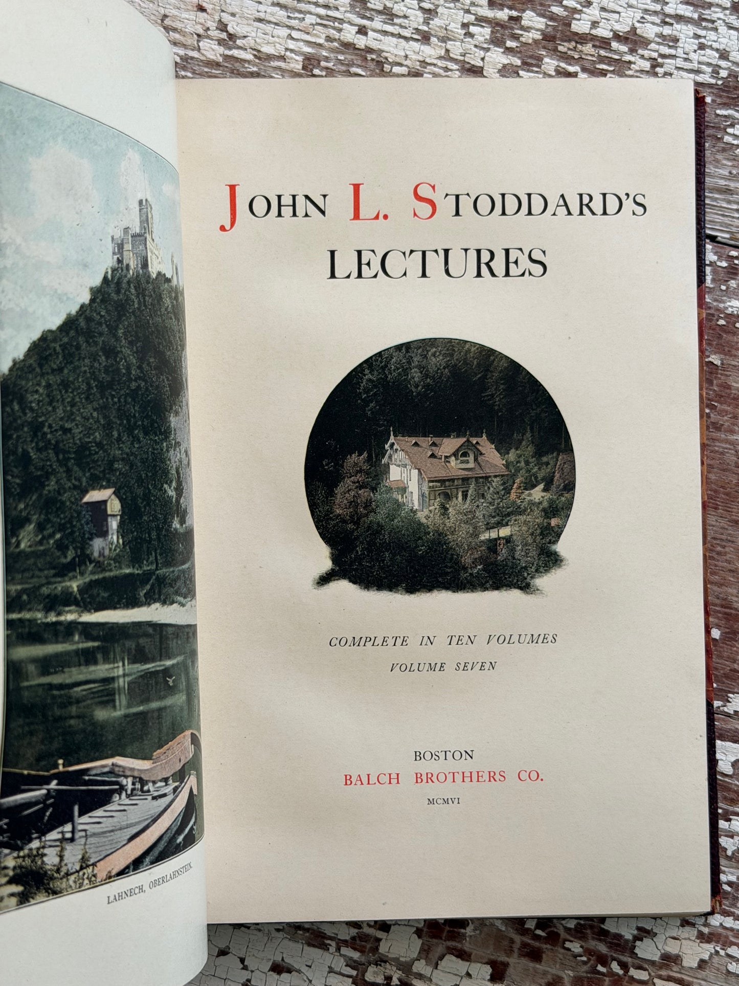 1906 Set of Stoddard’s Lectures with Floral Spines
