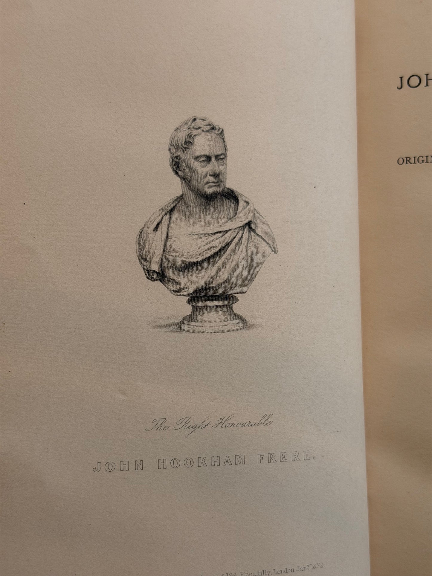 1874 The Works of John Hookham Frere- Set of 3