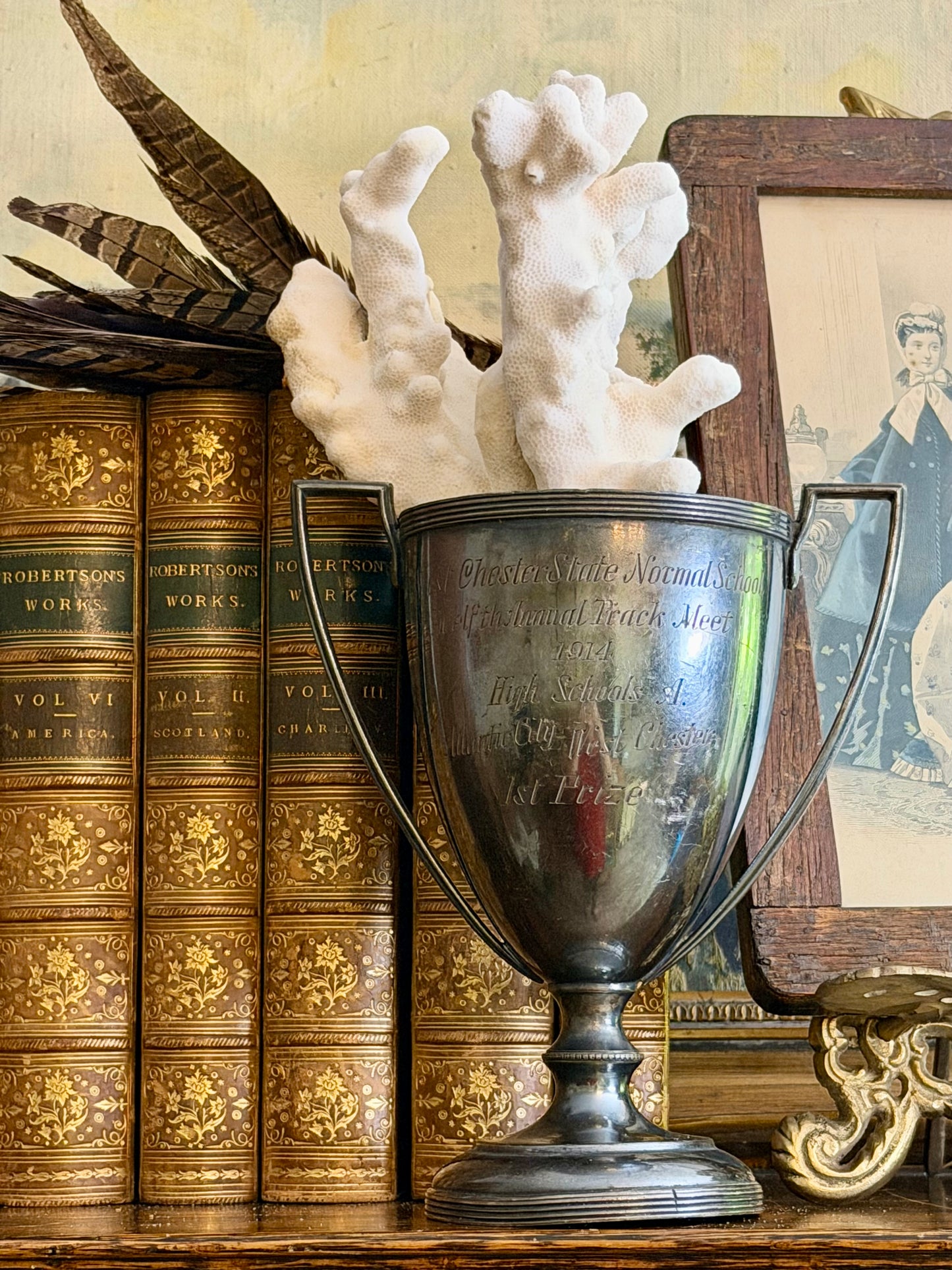 1914 Silver Track Meet Trophy