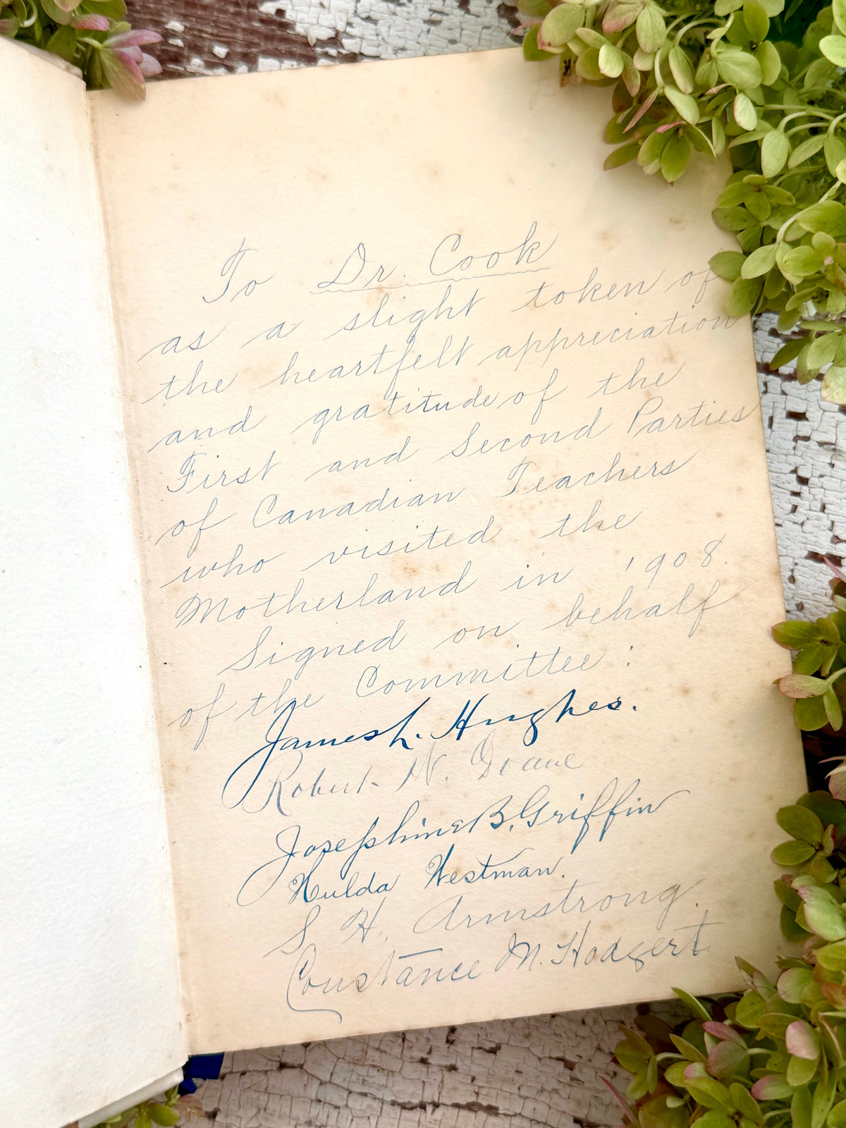 1904 A Treasury of Canadian Verse- Vellum Binding