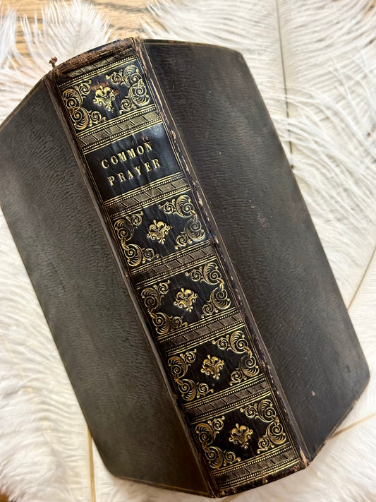 1811 The Book of Common Prayer- Full black leather binding