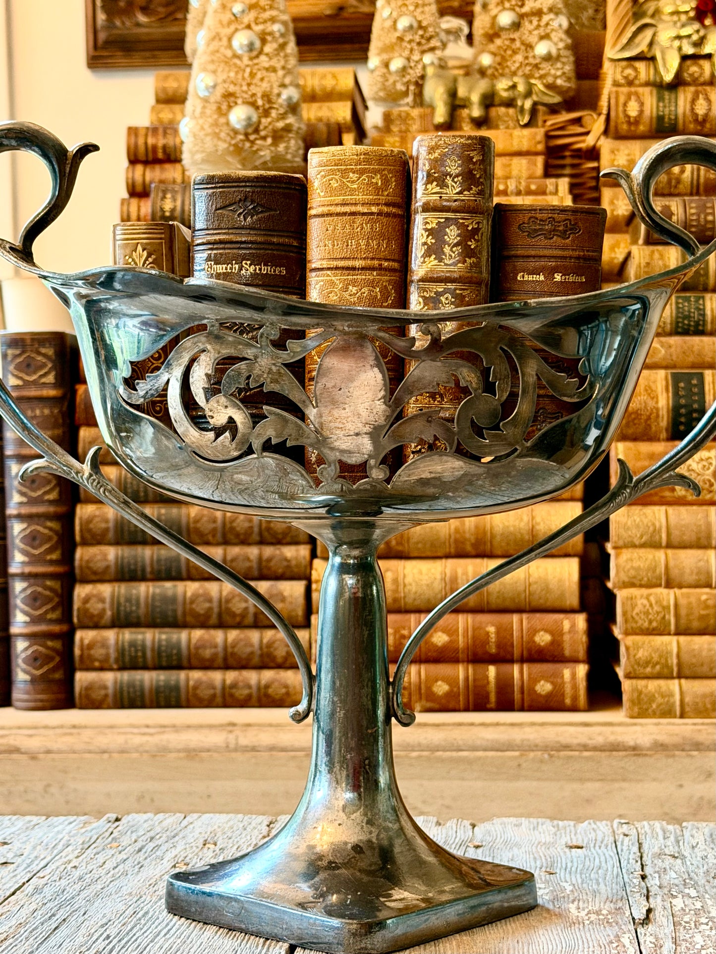 Large Ornate Silver Trophy or Jardiniere