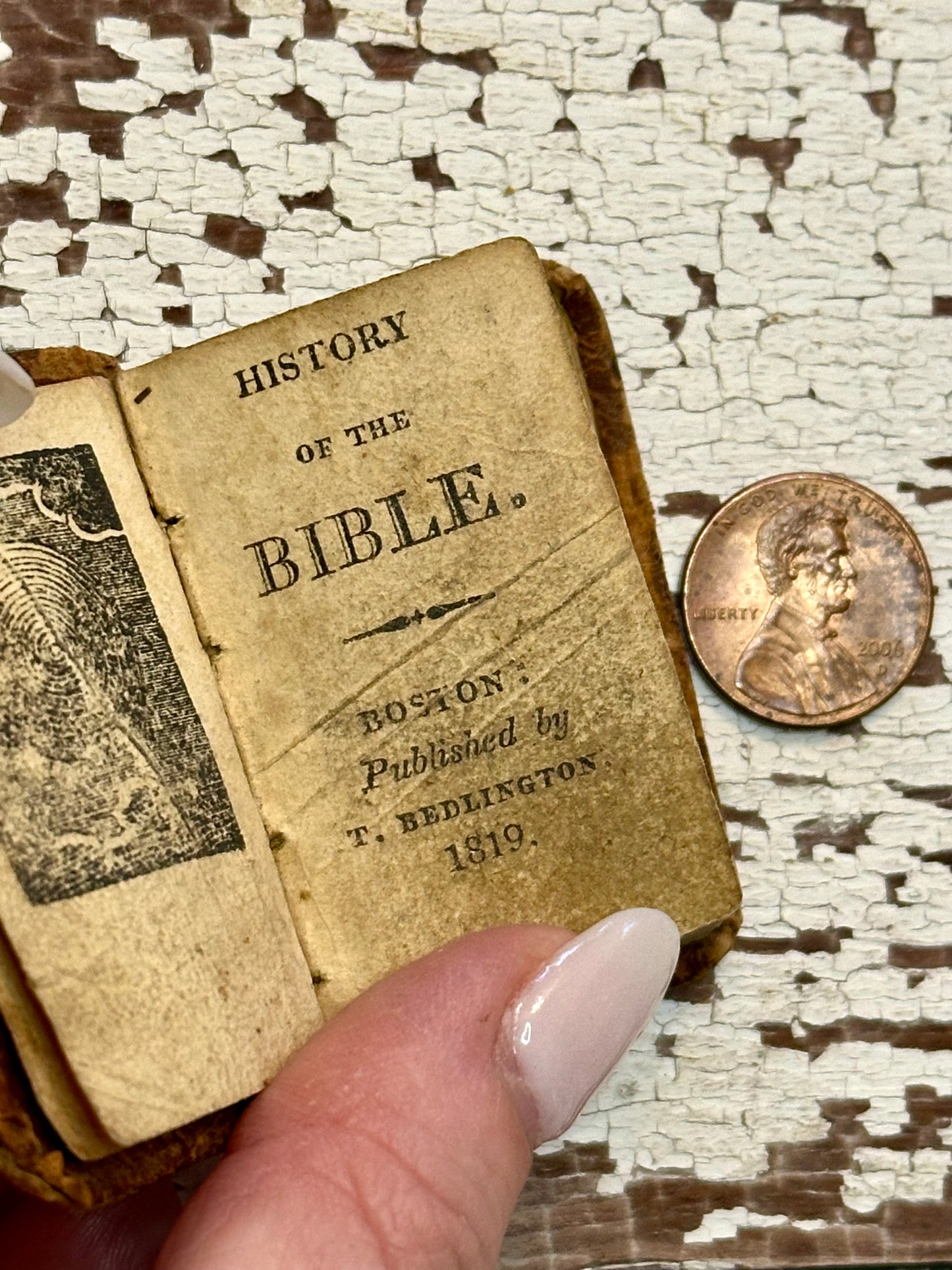 Rare- 1819 Micro History of the Bible Book