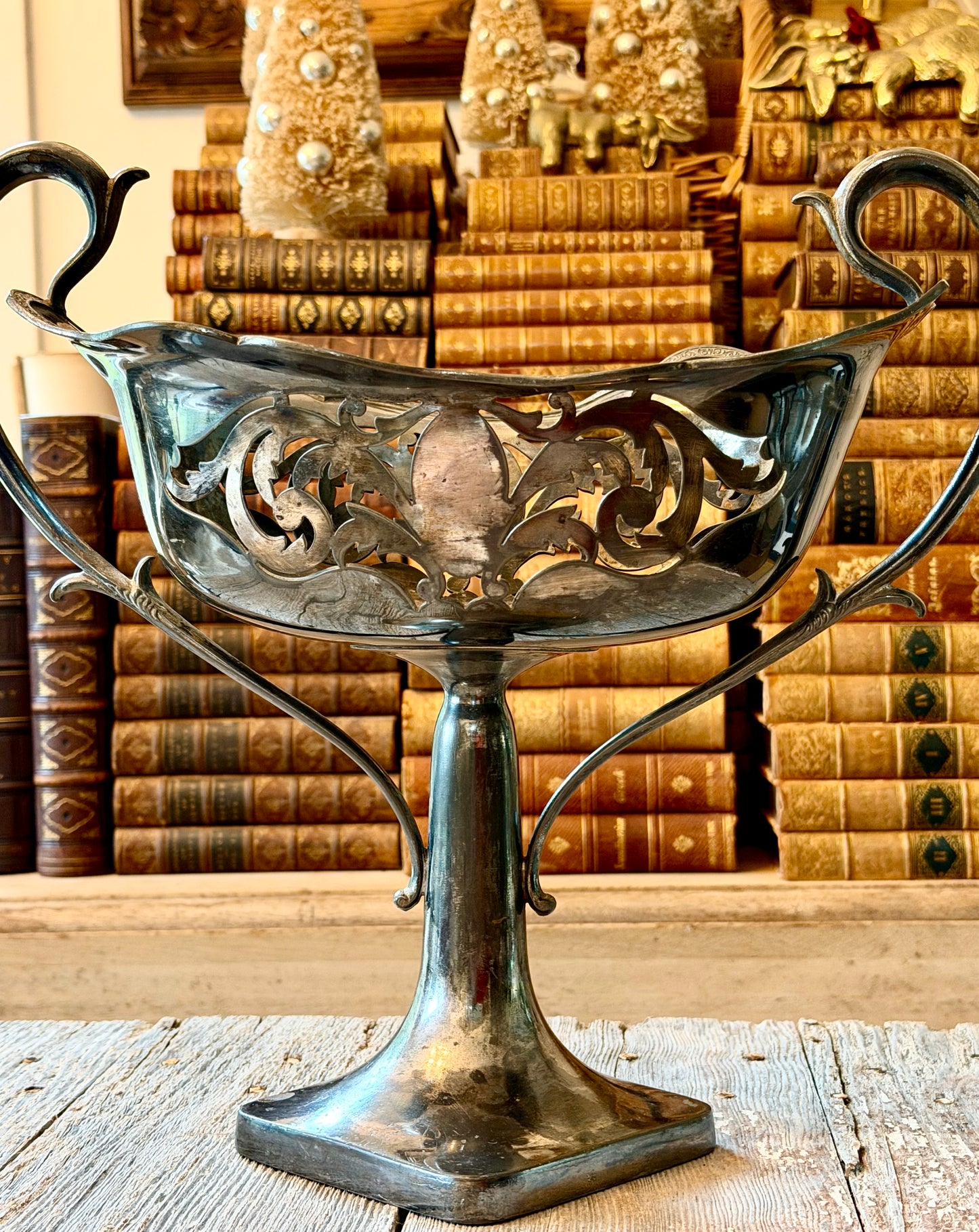 Large Ornate Silver Trophy or Jardiniere