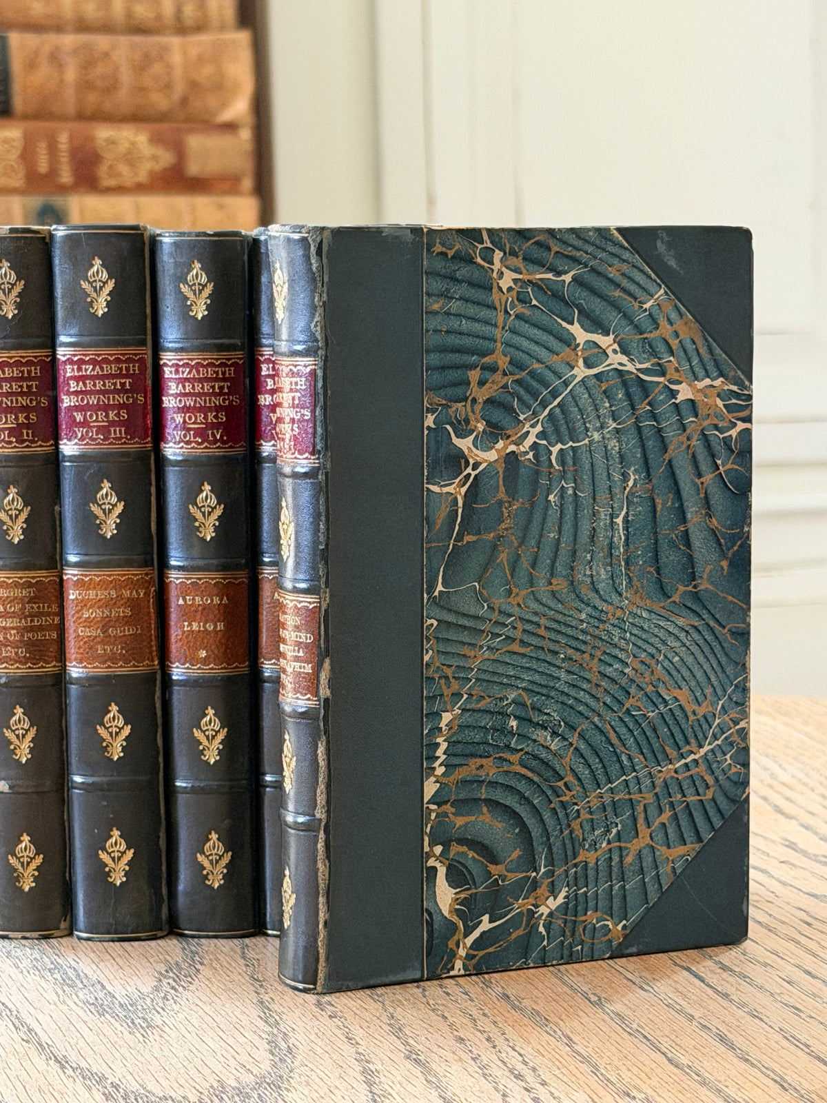 1900 The Complete Works of Elizabeth Barrett Browning- 6 Book Set