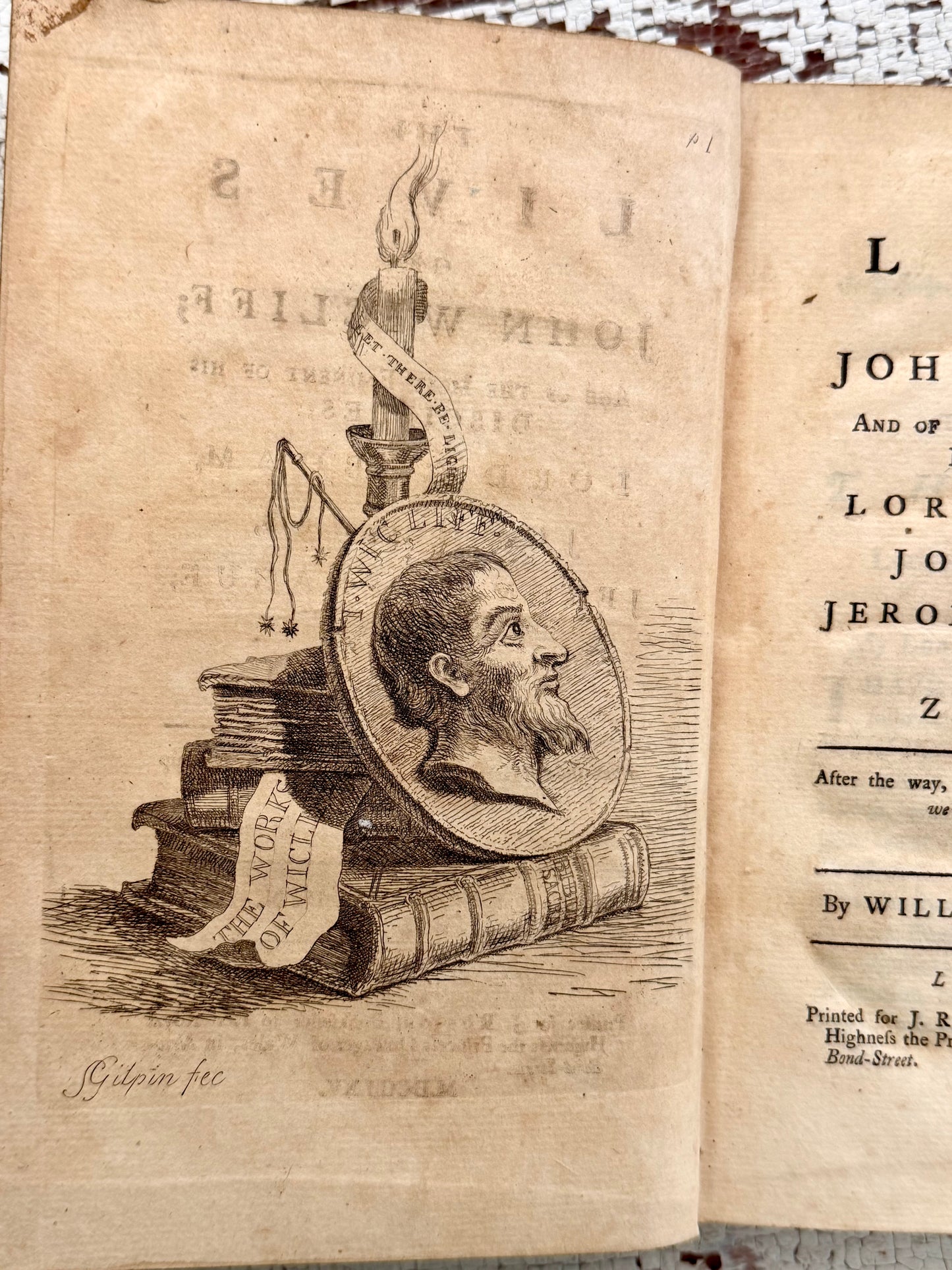 1755 The Lives of John Wicliff by William Gilpin- With Engravings