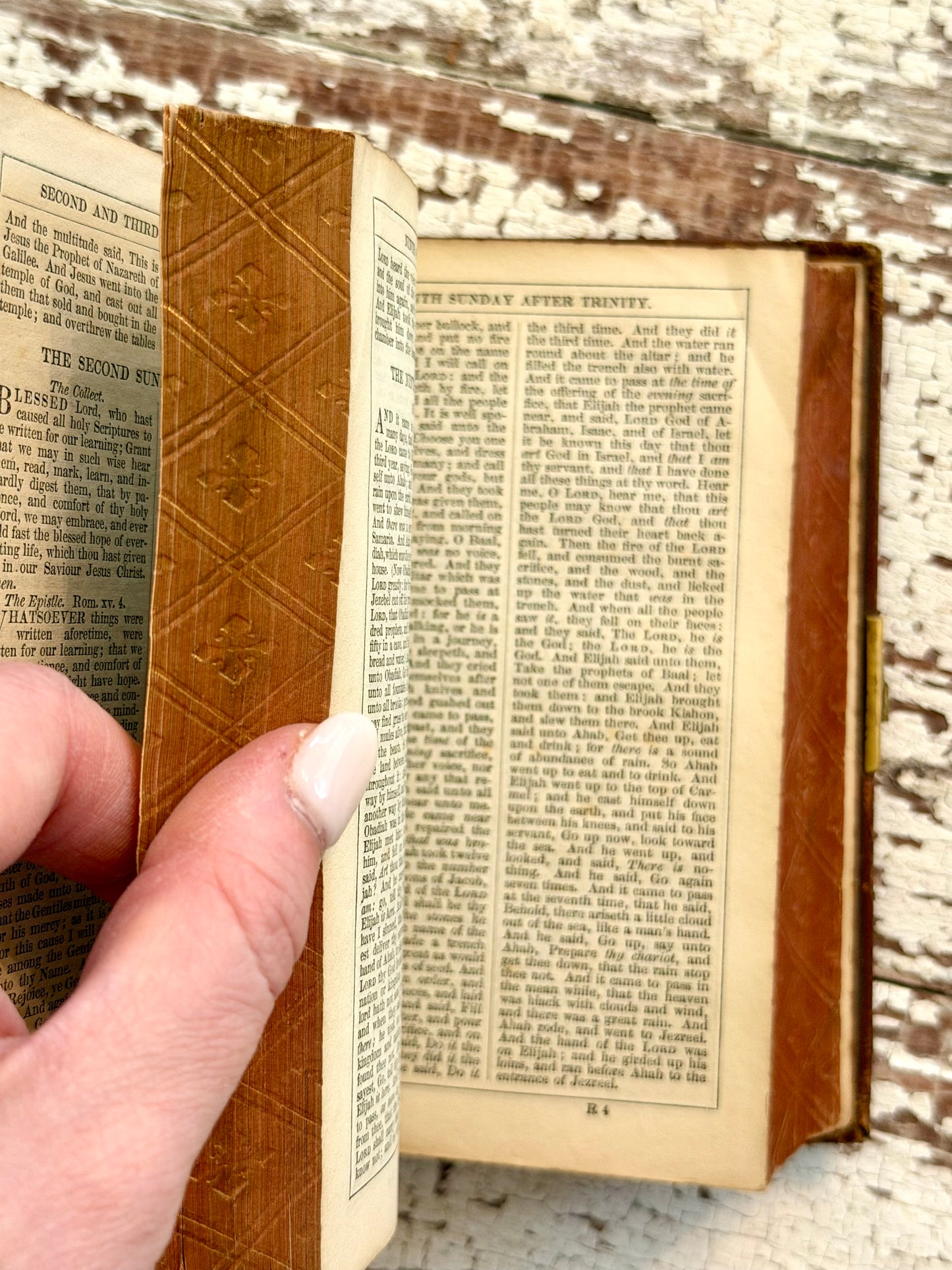 1854 Book of Common Prayer with Gauffered Edge & Brass Hardware