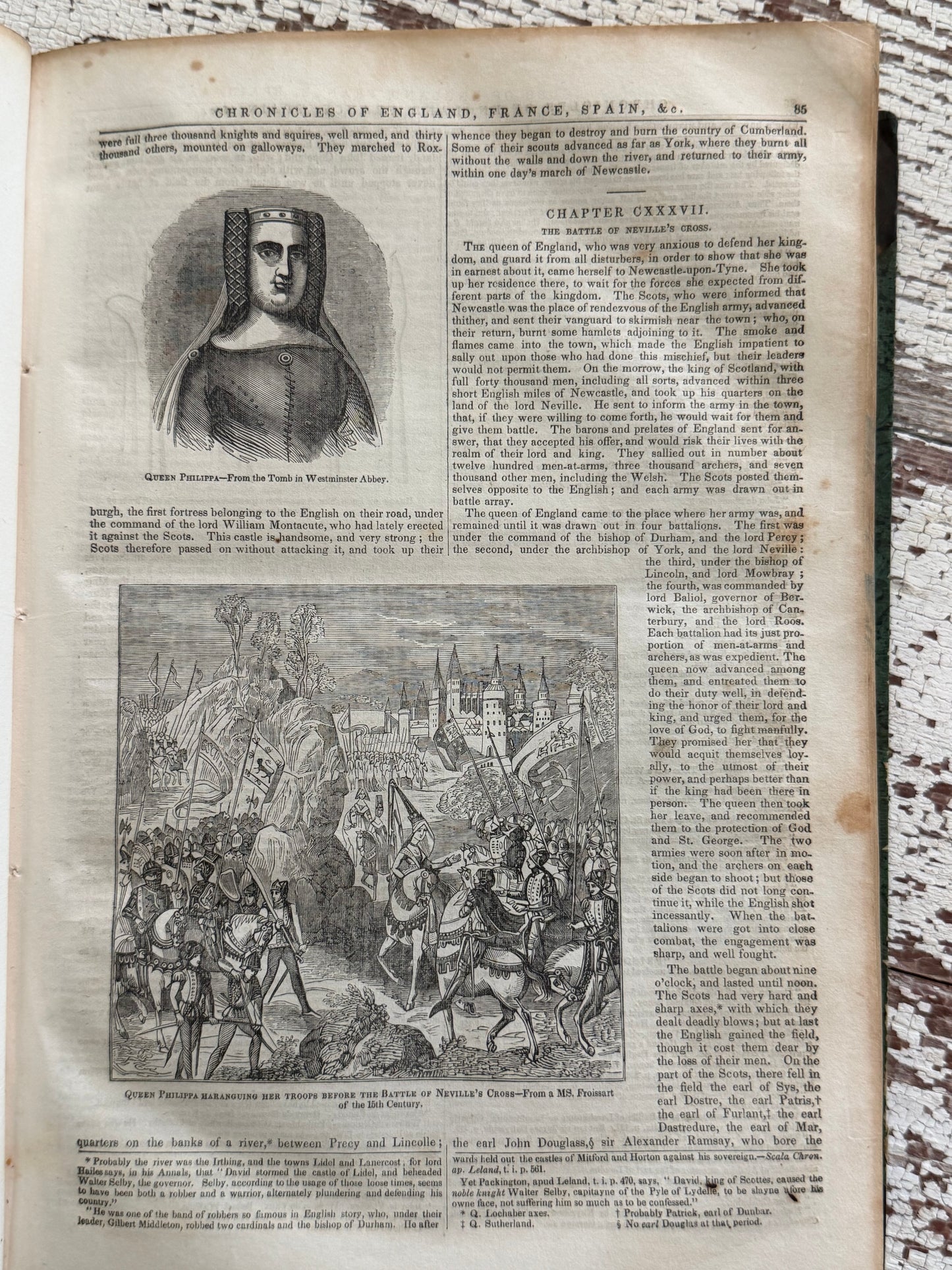 Chronicles of England, France & Spain by Sir John Froissart- Circa 1840