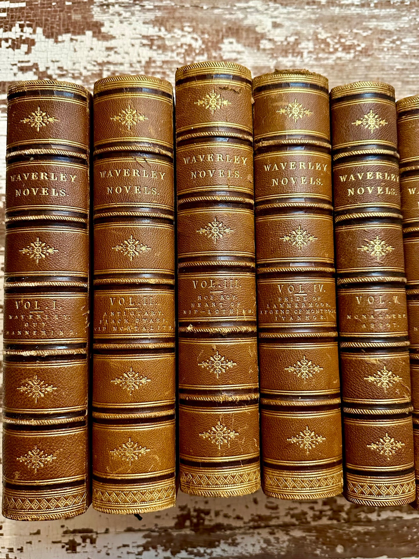 1842 The Waverley Novels Book Set by Sir Walter Scott