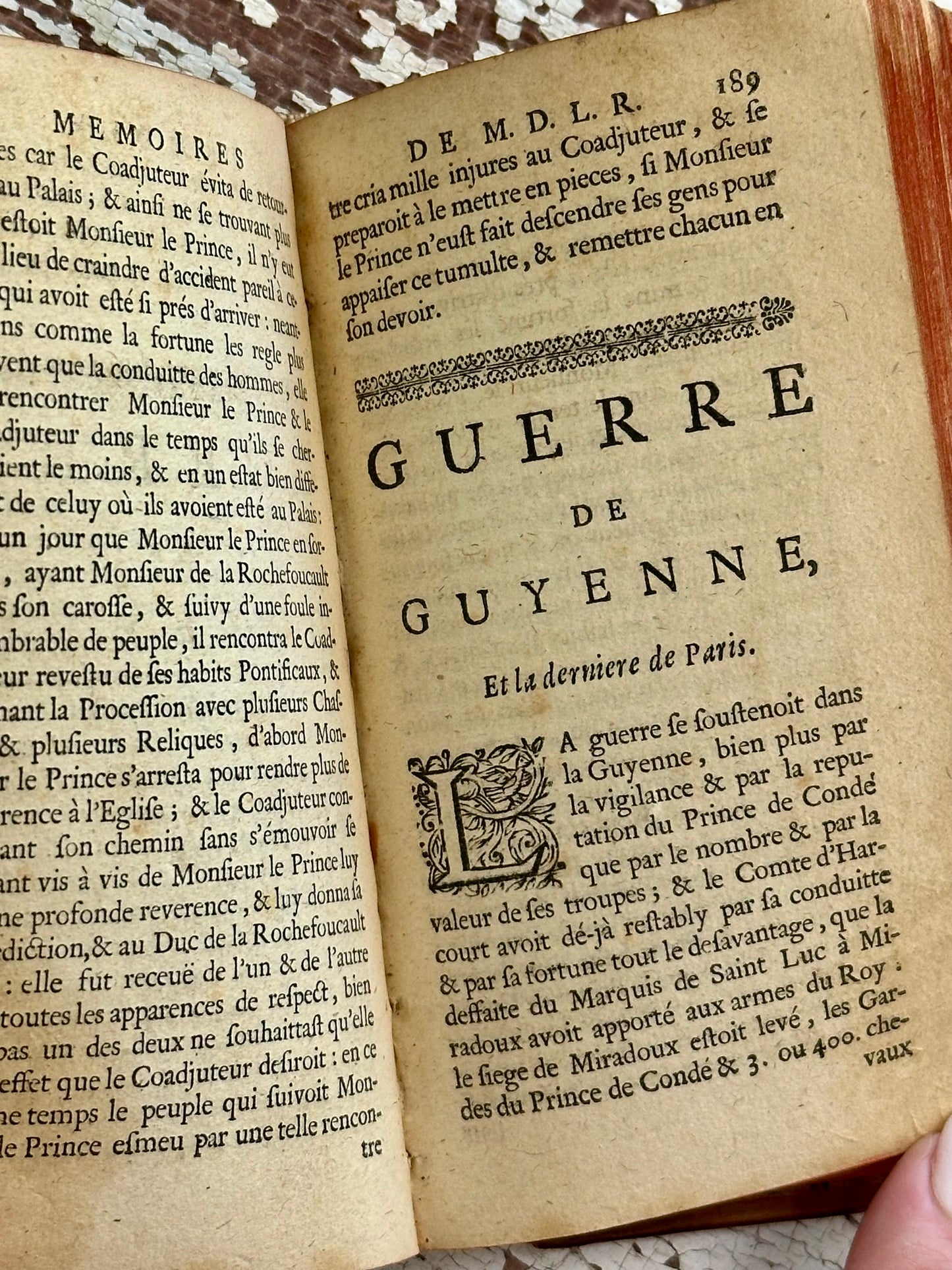1664 Memoirs Of Francois De La Rochefoucauld or Prince De Marcillac