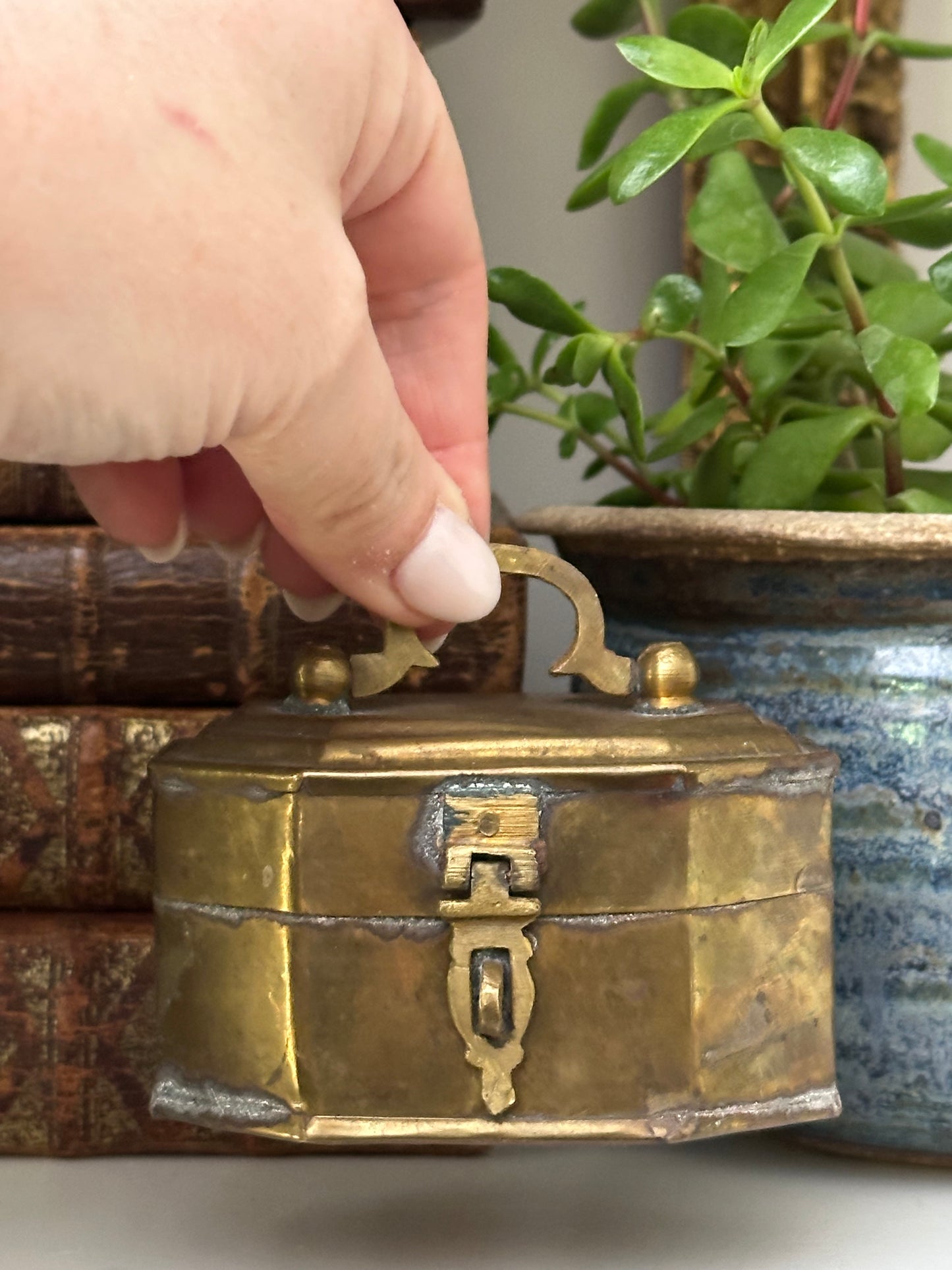 Small Brass Trinket Box
