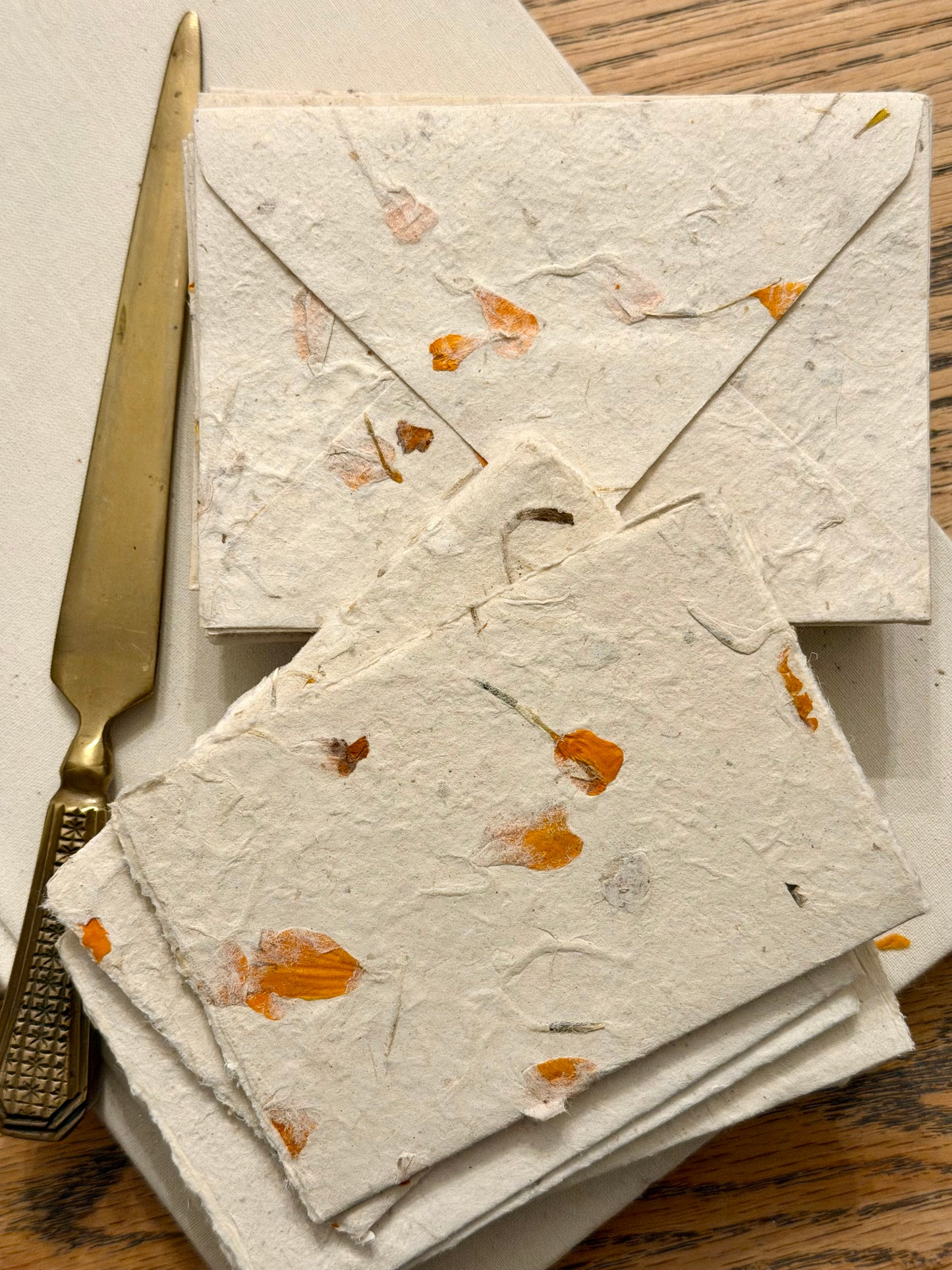 Set of 25 Handmade Paper Cards with Envelopes- Limited!