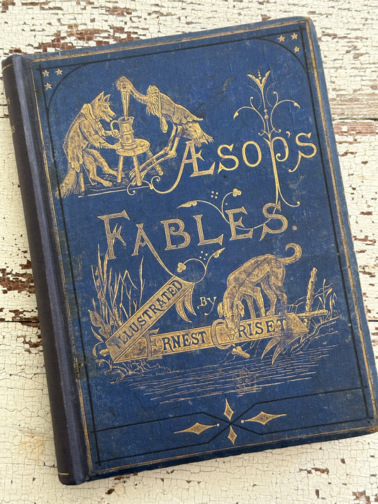 Antique Aesops Fables Book