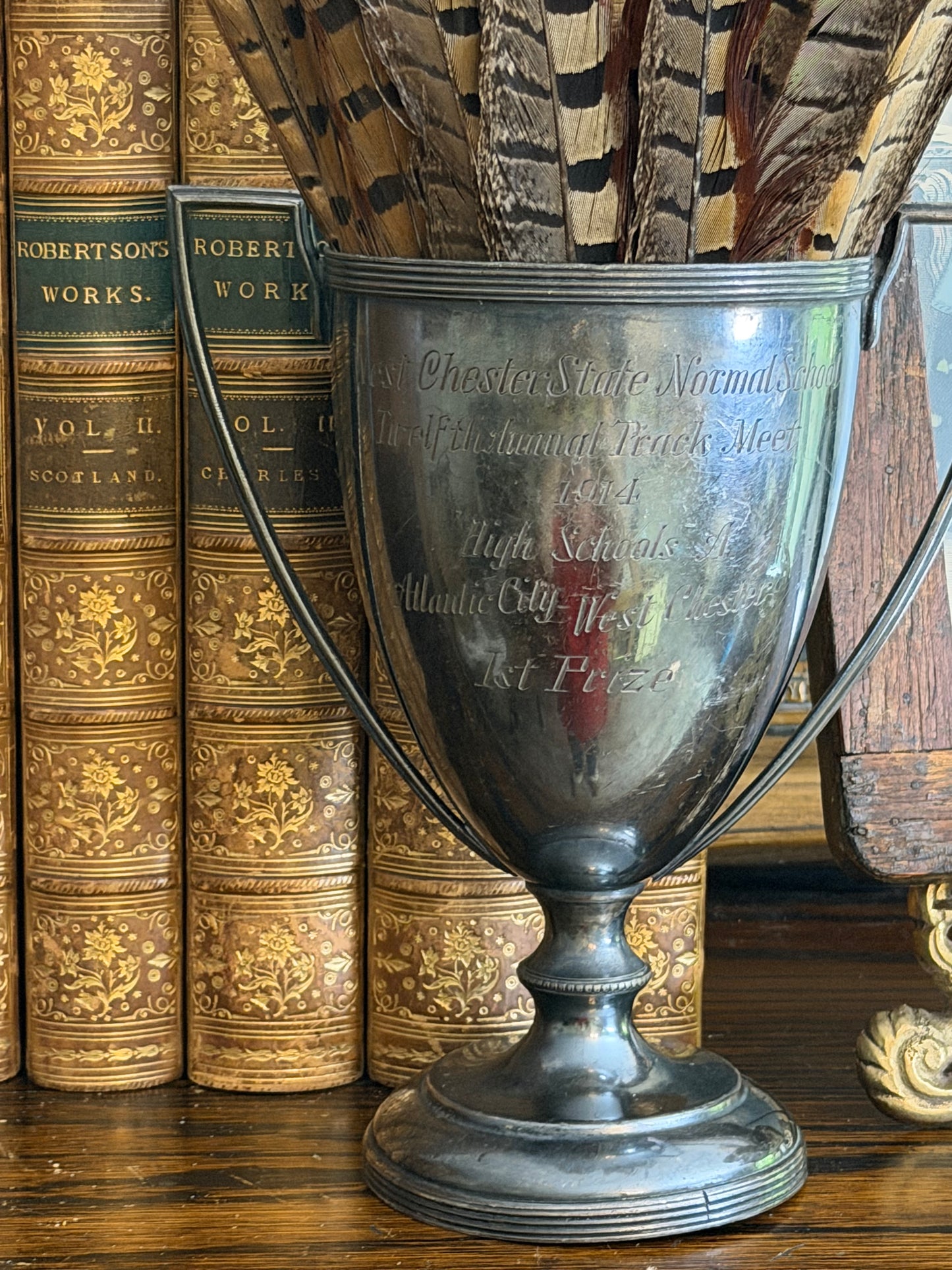 1914 Silver Track Meet Trophy