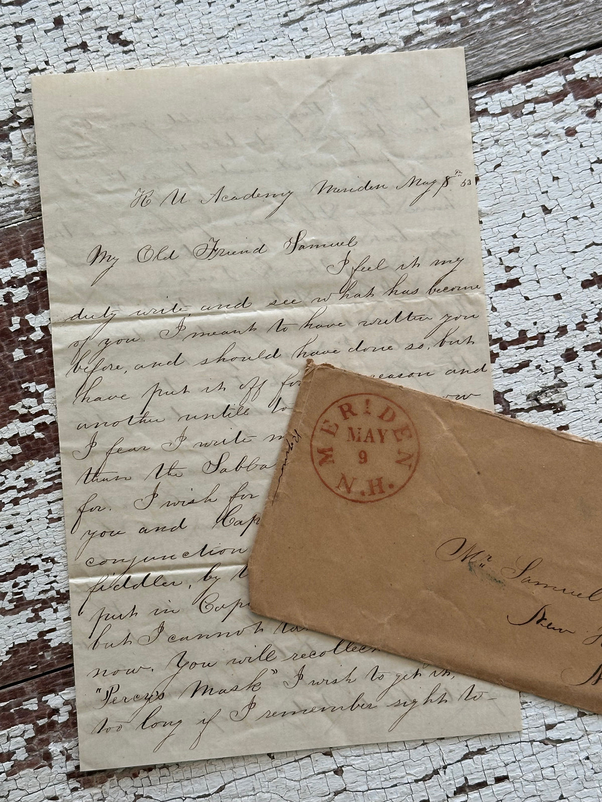 Burrow Letters 1853 Letter from a student or teacher in New Hampshire – The Budding Burrow