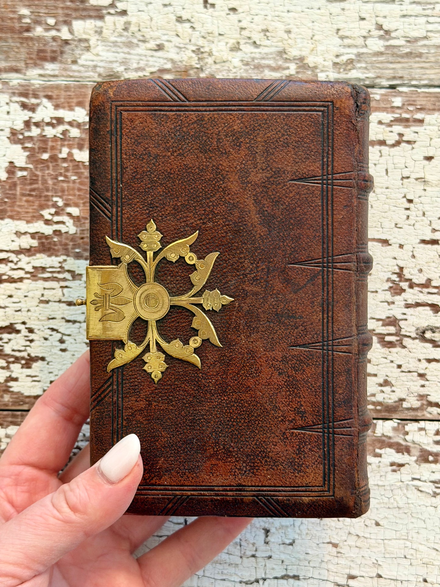 1854 Book of Common Prayer with Gauffered Edge & Brass Hardware