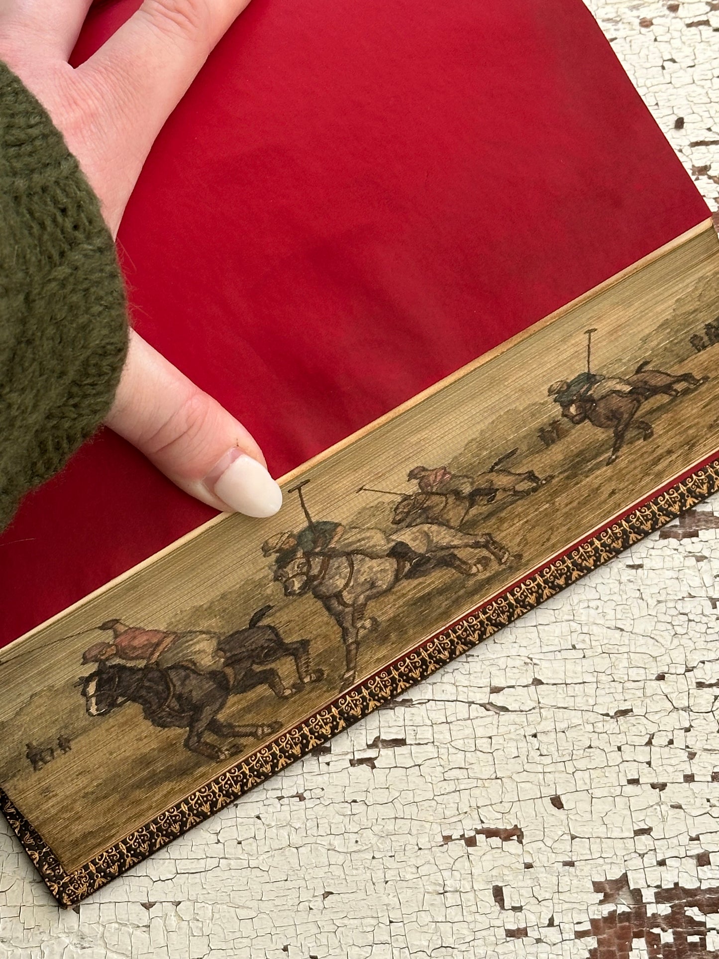 Rare 1857 The Course of Time Book With Hidden Fore-edge Painting