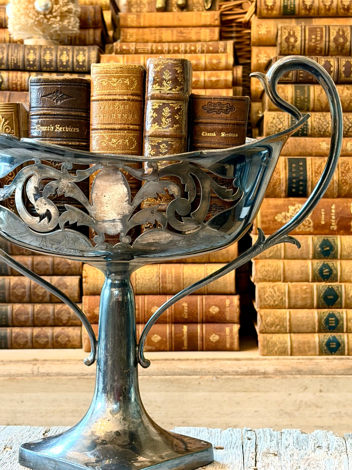 Large Ornate Silver Trophy or Jardiniere