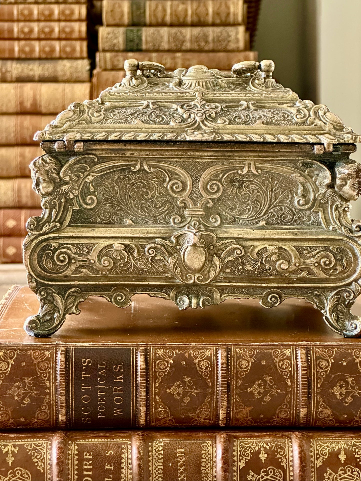 Antique 19th Century Louis XV Style Casket or Jewelry Box
