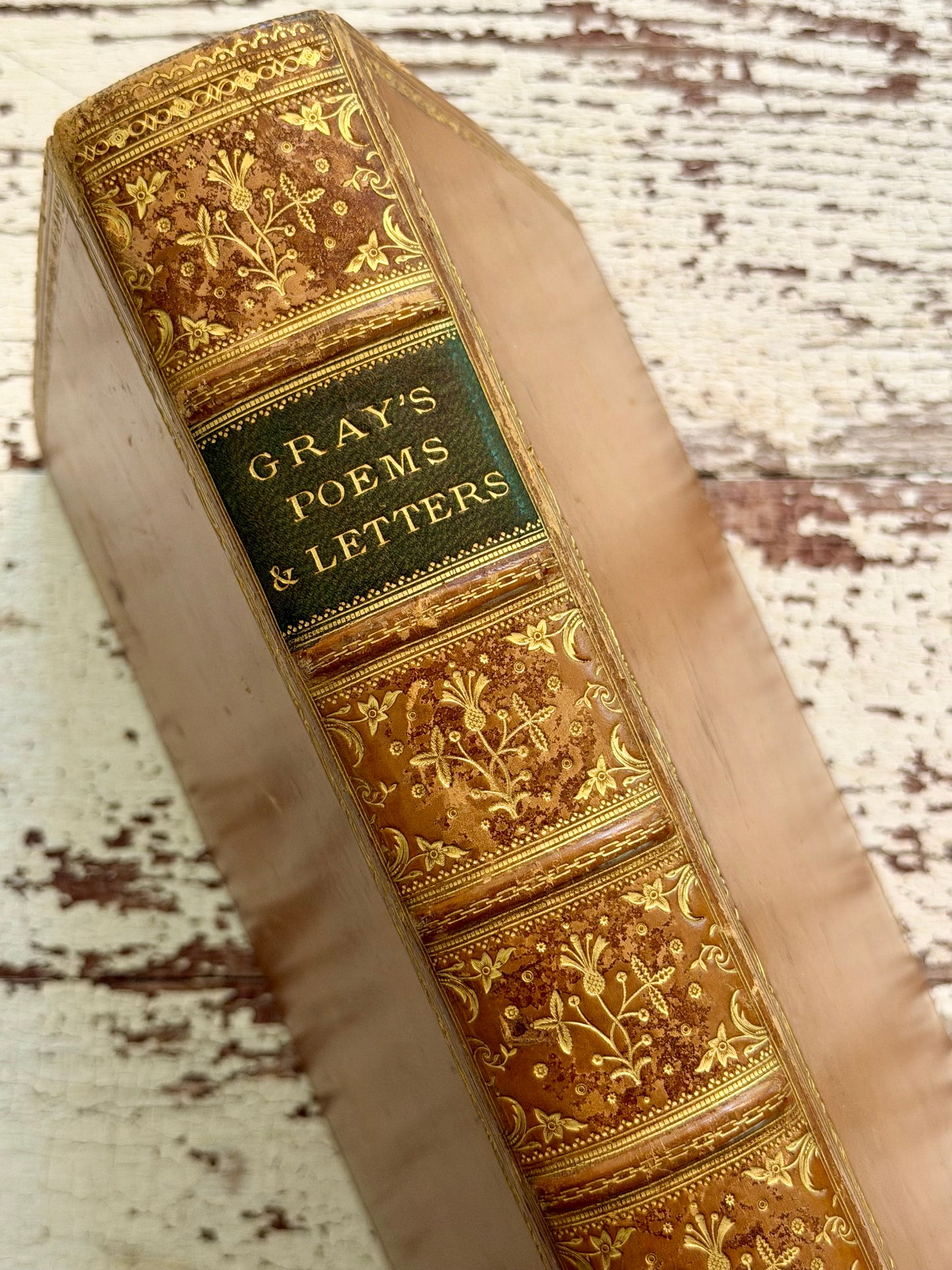 1879 Poems & Letters by Thomas Gray- Prized Binding