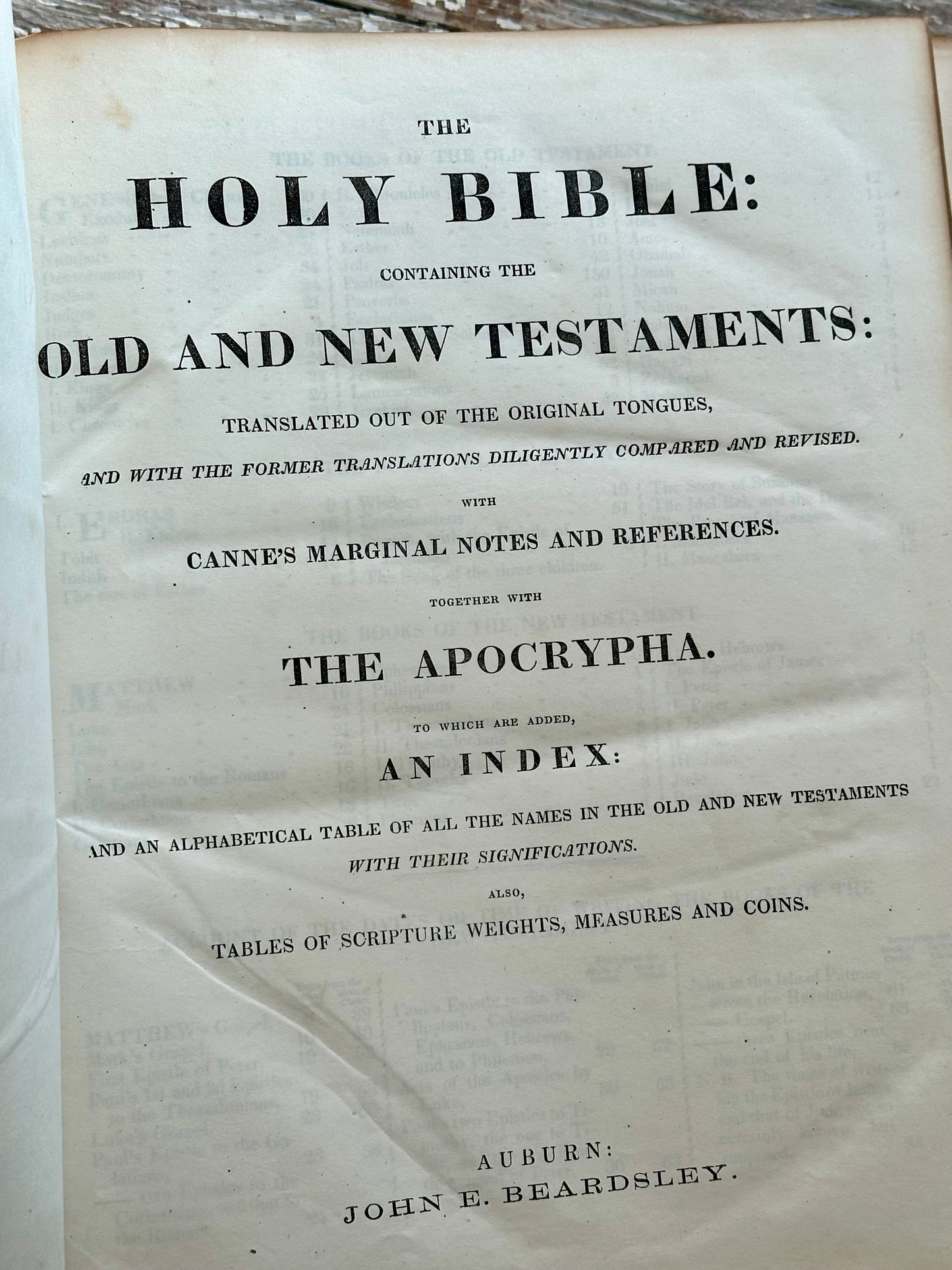 Large Black Leather Holy Bible (c. 1860s)