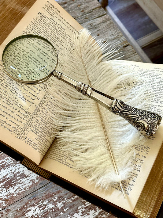Victorian Silver Magnifying Glass