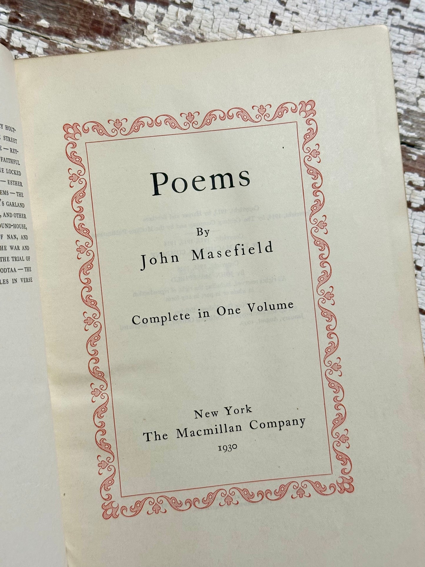 1930 Poems by John Masefield
