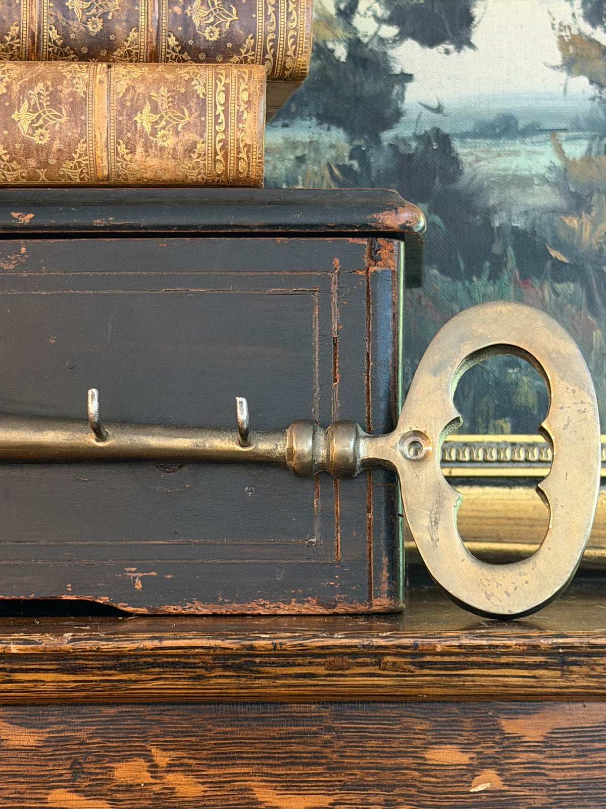 Vintage Brass Key Hooks