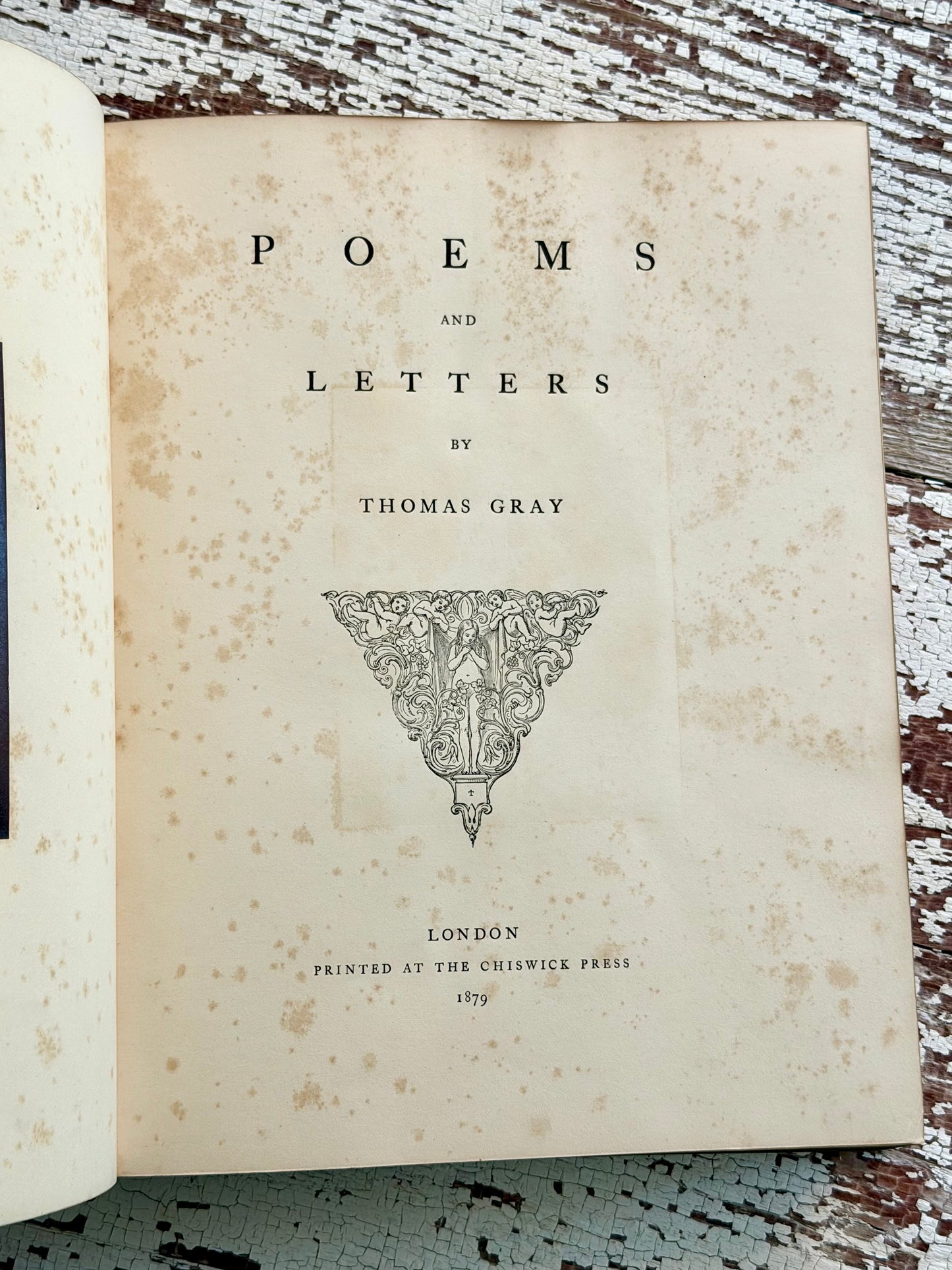 1879 Poems & Letters by Thomas Gray- Prized Binding