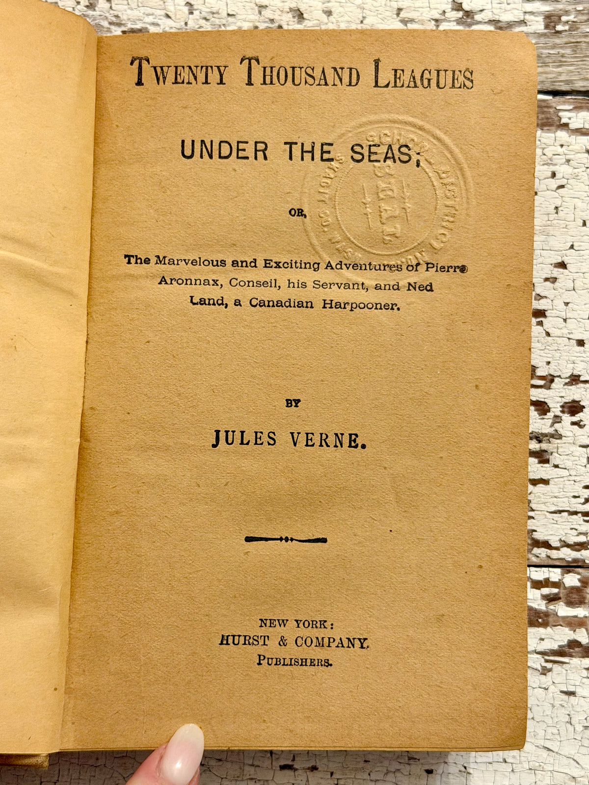 Antique- Twenty Thousand Leagues Under The Seas By Jules Verne
