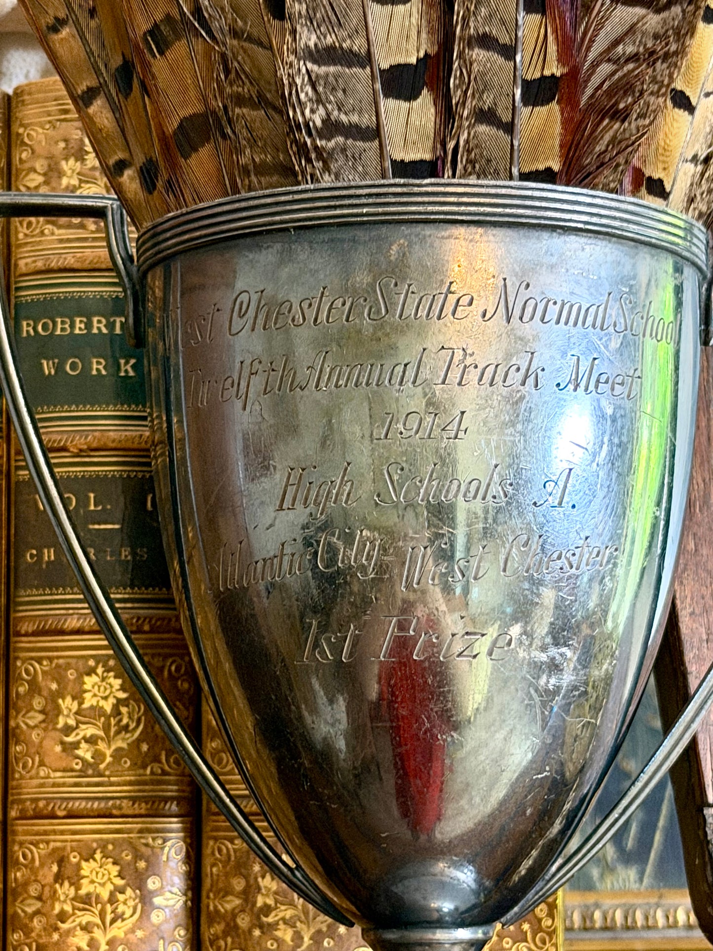 1914 Silver Track Meet Trophy