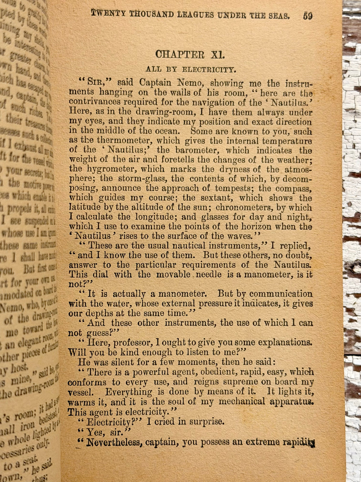 Antique- Twenty Thousand Leagues Under The Seas By Jules Verne