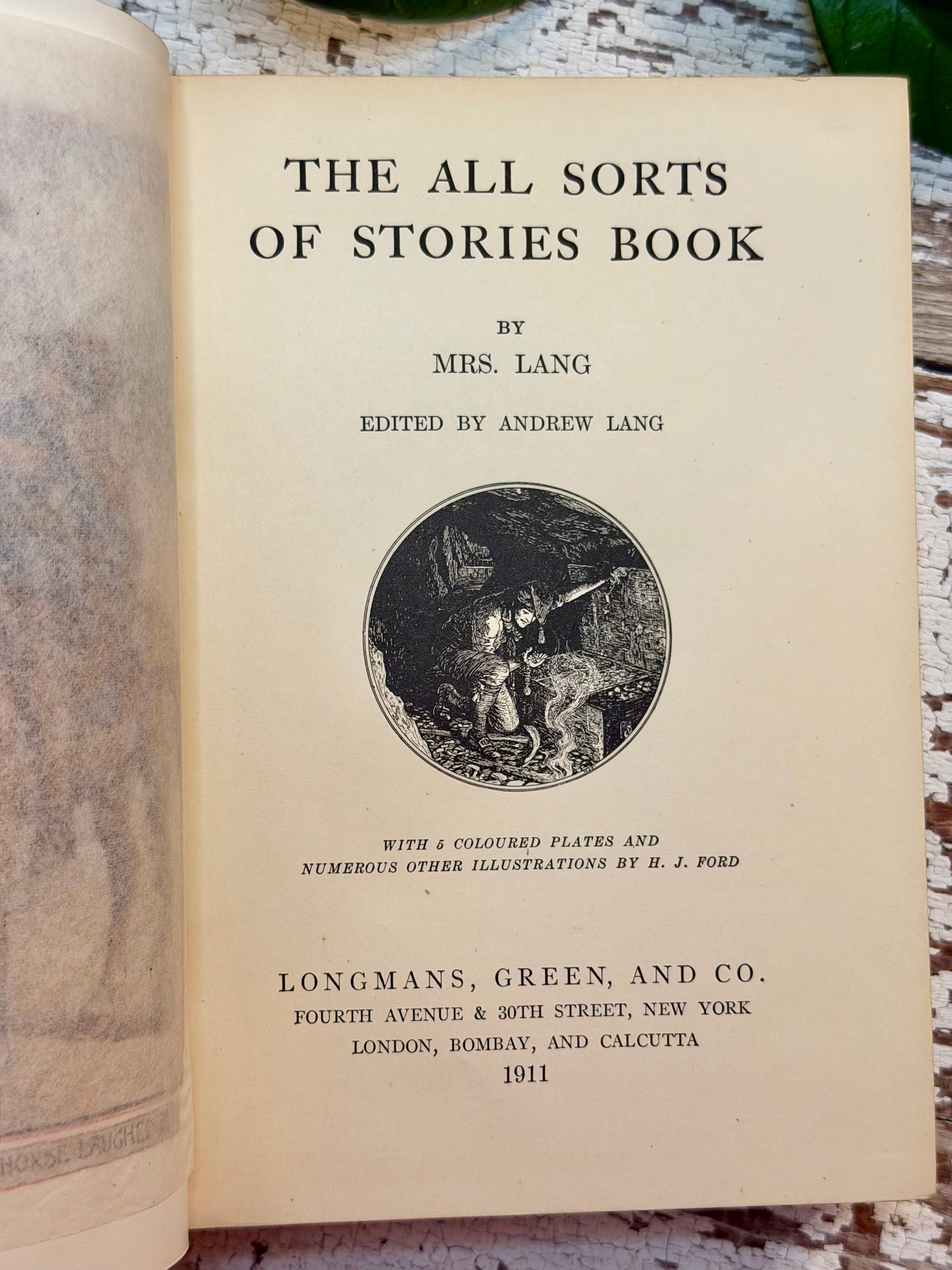 1911 The All Sorts of Stories Book by Mrs. Lang- First Edition