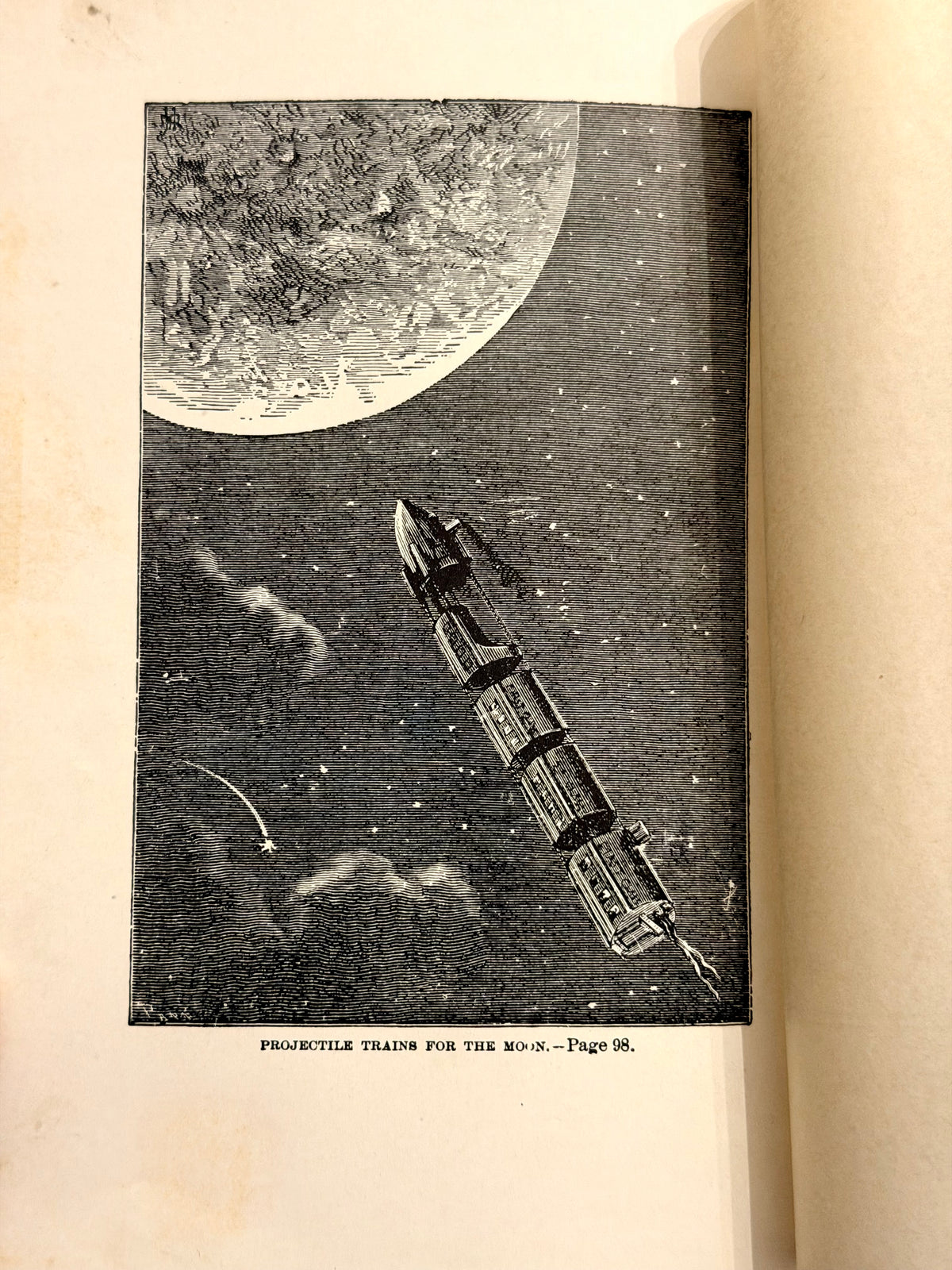 Antique- From The Earth To The Moon and Round The Moon by Jules Verne