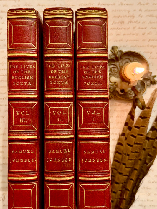 1820 The Lives of The English Poets Book Set