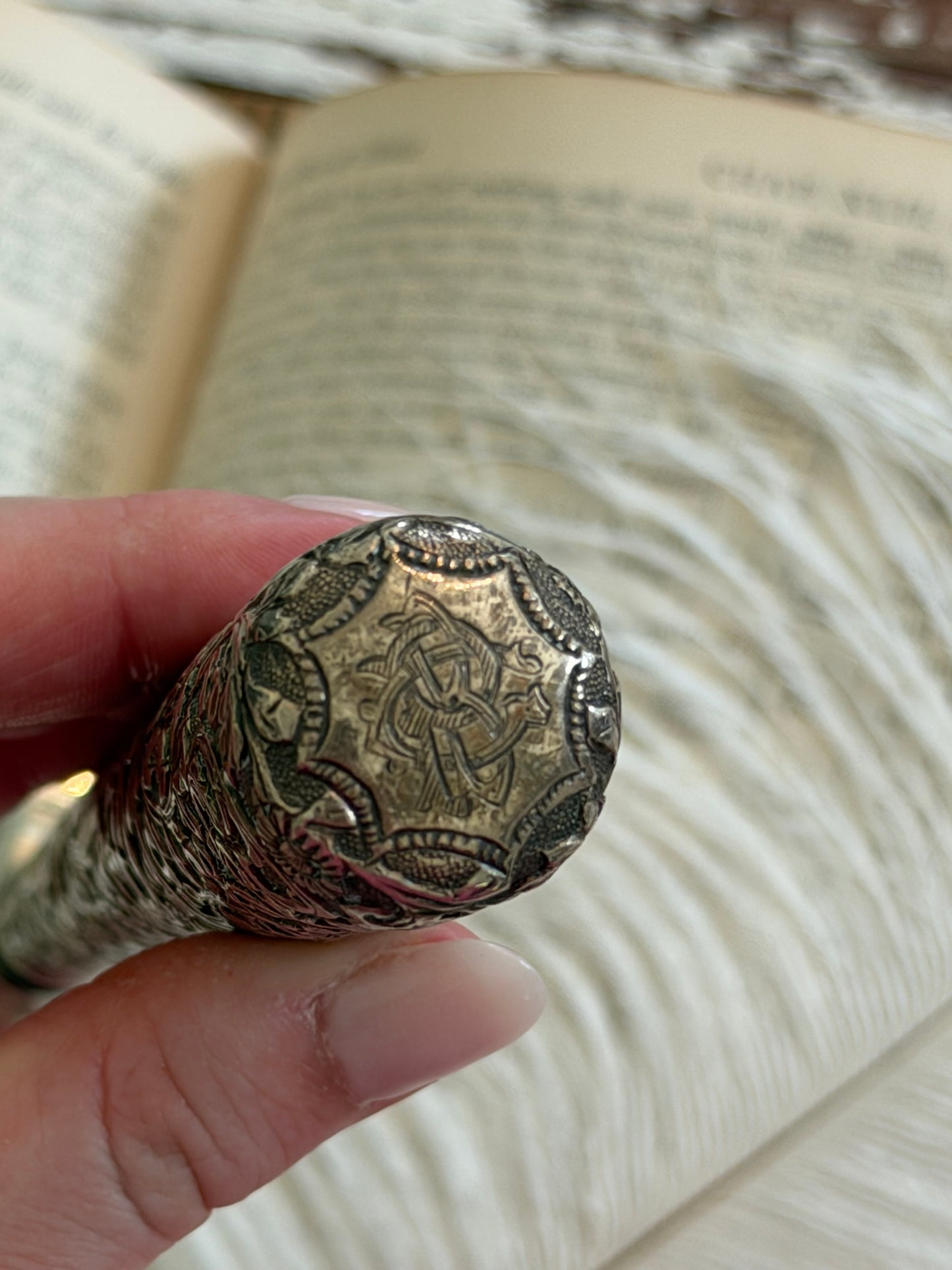 Antique Silver Magnifying Glass