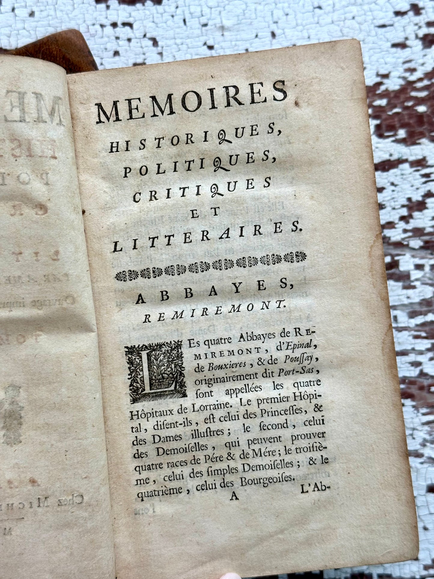 1722 French Leather Book Set
