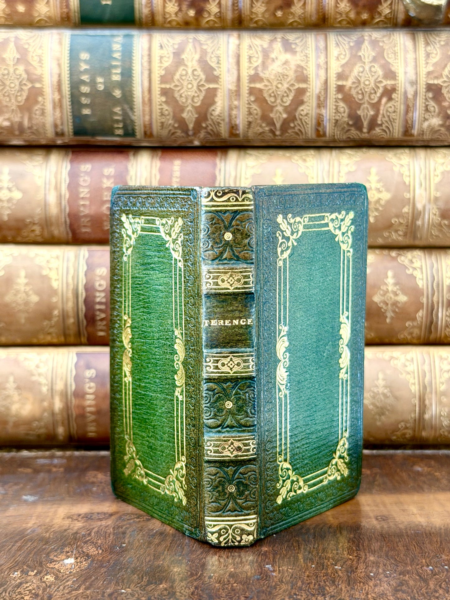 1823 Miniature Publius Terentius Afer Book- Fine Binding